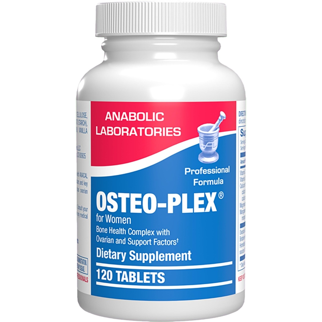 Osteo-Plex Bone Health Supplement for Women - Clinic Formula Bone Concentration Supplement with Magneziu Calciu Vitamina D3 & Trace Minerals Complex - Easy to Swallow Gentle Tablets (120 Count)