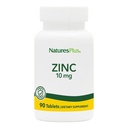 NaturasPlus Zinc comprimate - 10 mg, 90 Vegetarian Suplimente - Sistemul imunitar Suplimentul pentru crestere si reparatii celulare - Promoveaza Digestia sanatoasa, Metabolism & Vision - Gluten-Free - 90 Serviri
