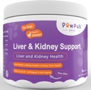 Suplimente de vitamine hepatice și renale pentru câini, SAM-E & Silymarin - Funcție hepatică, NMN & CoQ10 - Anti-Aging, Rehmannia & Rubarb - Suport natural pentru rinichi din plante, Cranberry - UT Health