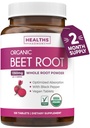 USDA Organic Beet Root Powder (120 tablete) 1350 mg Sfecla Per Servire cu Black Pepper pentru extra absorbţie - Super Antioxidant şi Nitrat Supliment pentru performanţă sportivă şi rezistenţă - Nu capsule