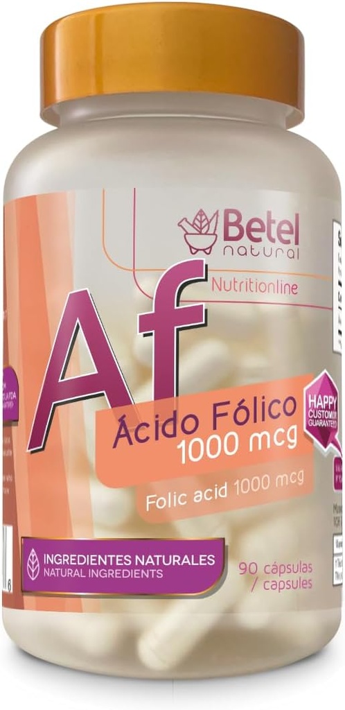 Betal Natural Premium Acido Folico Capsulas 1000 mcg - 90 Capsuri
