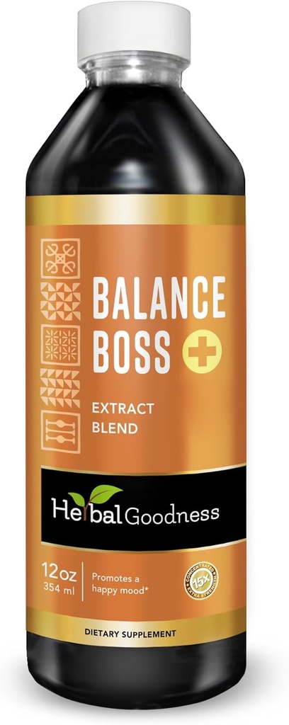 Bunătatea plantelor Supliment fericit de susţinere a dispoziţiei - St Johns Worth promovează relaxarea şi calmul, Rhodiola Rosea Balance Boss 12 Fl. oz