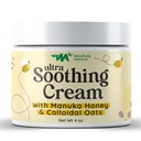 Ultra Soothing Crema de ovăz coloidal cu miere Manuka - Eczema Crema pentru copii si adulti - Steroizi gratuit anti-lantoasa lotiune pentru uscat si mancarimi piele relief cu ingrediente naturale si organice