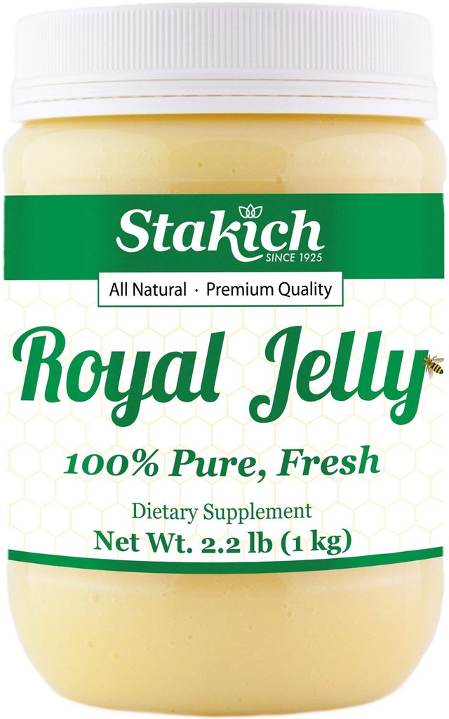 Stakich Jelly Royal Fresh - Pure, All Natural - No Aditivs/Flavors/Conservatives Adăugat - 1 Kilogram (2.2 Lire)