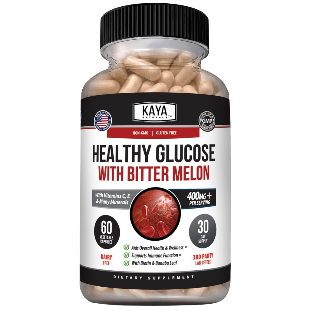 Kaya Naturals Sanatos Gluco cu Bittermelon Supliment 