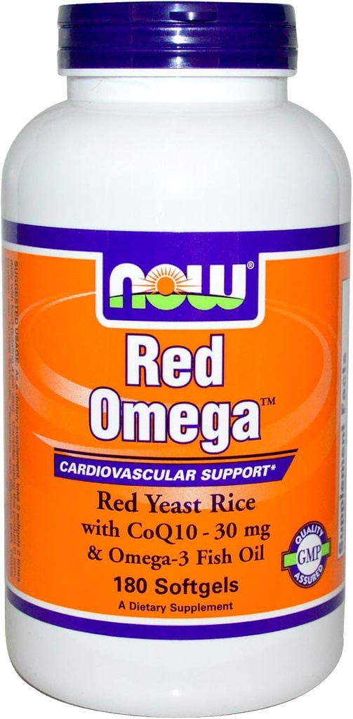 ACUM Alimente - Red Omega Red Yeast Rice cu CoQ10 30 mg. - 180 Softgels
