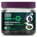 Gaia Herbs Black Elderberry (Sambucus Nigra) Extra Putere Gumies - Delicious Immune Supplement - Made with Certified Organic Black Elderberberries for Immune System Support - 80 Gummies