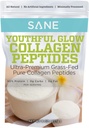 SANE MD - Tineret Glow Vital Colagen pulbere - grasimi organice Hed bovine hidrolizate Colagen Peptide pulbere pentru par, unghii, piele si sanatate comuna - NSF Certified - 37 Serviri