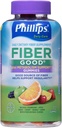 Fibra Phillips' Good Gummies Plus suport metabolic - Inulin soluable Fiber - B Vitamine & Crom pentru a ajuta la sprijinirea metabolismului - 72Count