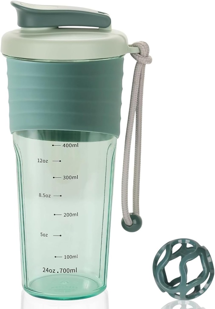 Proteine Shaker Sticla,Sports Blender Sticle pentru amestecuri de proteine cu Whisk Ball,Sticla Mixer,Portable Pre Workout Whey Proteine Drink Shaker Cup,Midnight Blue