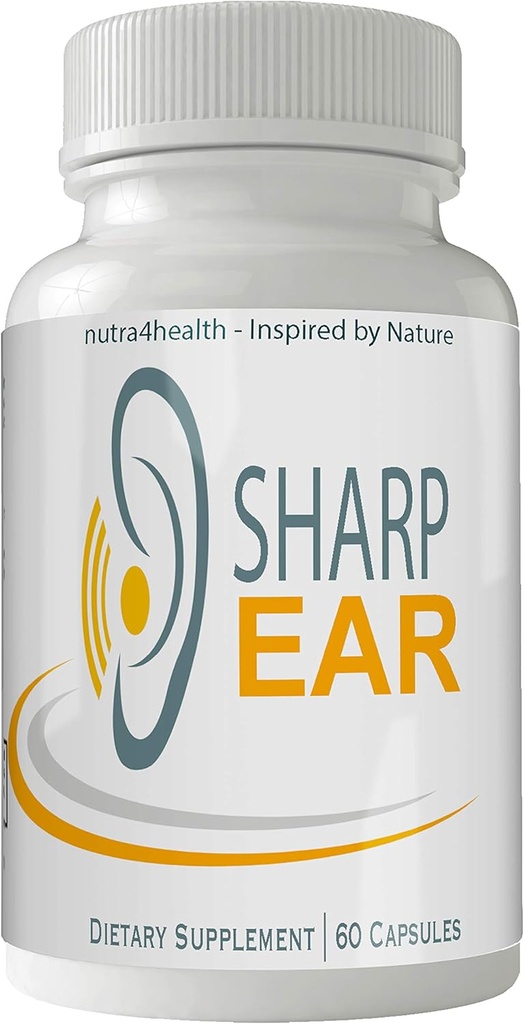 Sharp ureche completă Tinitus Relief Supliment, 60 capsule, Brenda proprie pentru a reduce inelarea urechii și de a sprijini funcția optimă a auzului și claritatea