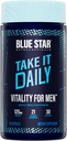 Blue Star Nutraceuticals Vitality for Men - Multivitamine & Mineral Formula for Men who Workout, w/Ashwagandha and B-Vitamins - Energetic You