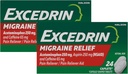 Excedrin Migrene Pain Relieiver Caplets 24 ea (Pachet de 2)
