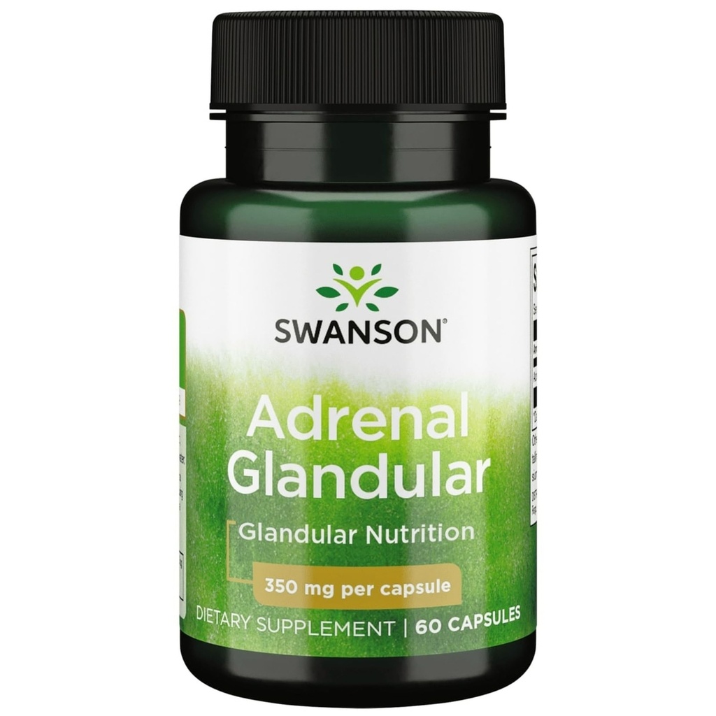 Swanson Adrenal Glandular 350 Milligrame 60 Capsule