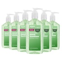 Îngrijire de bază - Aloe Vera Hand Sanitizer 62%, 12 fl oz (Pachet de 6)