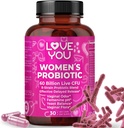 Dragoste Tu femei Probiotice, Ph Balanta, Ut, Feminina, Vaginal Health Supplement, Digestive, Pre + Pro + Postbiotic, Lansare întârziată, 60 Miliarde Live CFU, 8-tulpina Probiotic Blend, 30 Veg Caps Servings
