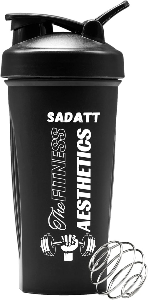 SadaTT 28 Ounce Proteine Shaker Sticla pentru sala de gimnastica si pre-workout - BPA-Free, Leak-Proof, Seif de spalatorie