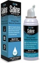 Spray salin pentru nas - soluţie salină de pulverizare nazală pentru nou-născuţi, copii şi adulţi, Mist de apă sărată pentru nas Stuffy, călătorie prietenos, natural, 0,9% salină - 100 ml (3,4 fl oz)