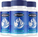 (3 ambalaj) Metilean pierdere în greutate Supliment, Metilean pastile Diteary pentru a topi încăpățânat Belly Fat, Metilean Formula avansată pentru a pierde Lire, Metilean Pastillas Recenzii (180 capsule)