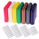 eBoot 28 Set Aromaterapia cu ulei esentiala Inhalatoare Nasal Tube Inhalabile Reîncărcabile Stick, 7 Culori, cu Wicks