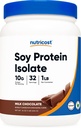 Nutricost Soy Proteine Powder, 1 LB Ciocolata, 10 grame de proteine per servire, vegetarian, non-GMO & Gluten gratuit