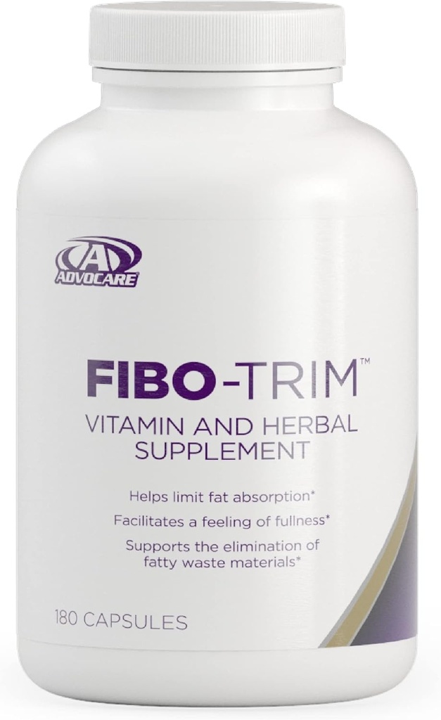 AdvoCare Fibo-Trim - Ajuta la absorbtia limita * - Supliment alimentar cu vitamina C, vitamina E, niacina, taurina & More - 180 capsule