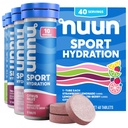 Nuun Sport Electrolit tablete pentru hidratare proactivă, arome mixte, 4 ambalaj (40 serviri)