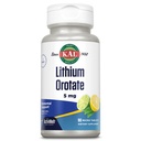 KAL Litiu Orotate ActivMelt 5mg, Litiu Chelated pentru Absorbție optimă și biodisponibilitatea, Suport Mood sănătos, Aromă naturală de lămâie, Tablete de dizolvare instantanee, 90 Servings, 90 Micro Tablete