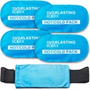 Reutilizabil cald și rece Gel pachet de gheață ambalaj (4 Pack) pentru leziuni - reglabil și flexibil pentru genunchi, spate, umeri, arme și picioare - Reutilizabil