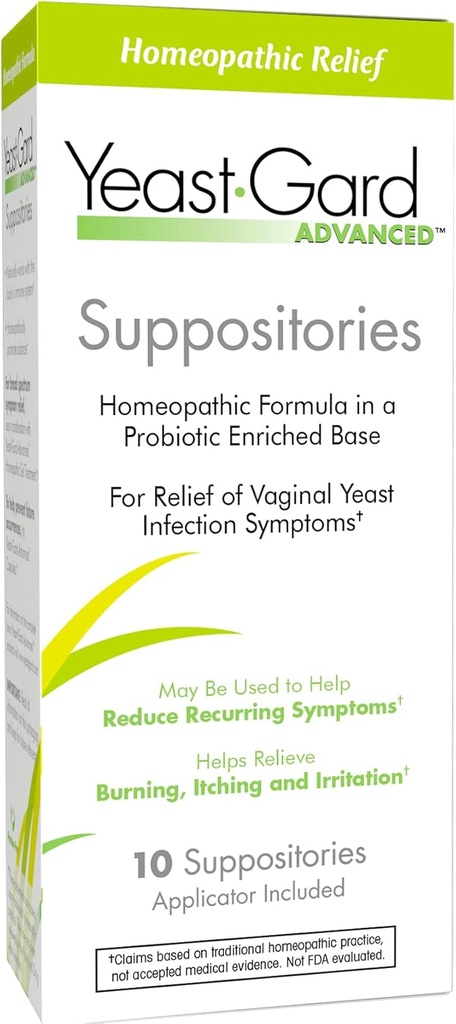 YeastGard Advanced Homeopathic Dreaptă Infecție vaginale - 10 conta Box