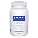 Pure Encapsulations Calciu (Citrat) - Supliment pentru Bone, Dinți, Colon, și Cardiovascular Health Support* - cu Premium Calciu Citrate - 60 Capsule