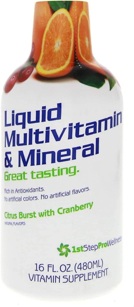 Primul pas pentru energie lichid Multivitamine și minerale Citrus Burst 16 fl oz (1 pt) 473 ml