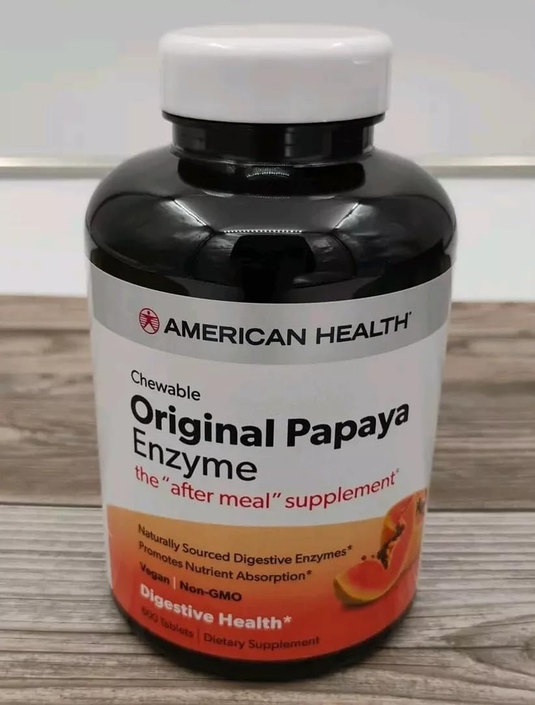 AMERICAN HANITY Papaya Enzime;Original, 600 CT