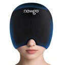 NEWGO Migrene Relief Cap Capitol Capac de gheață cu acoperire de top, Terapie fierbinte și rece, Migrene Capac de ajutor pentru dureri de cap pentru tensiune, stres și mahmureală