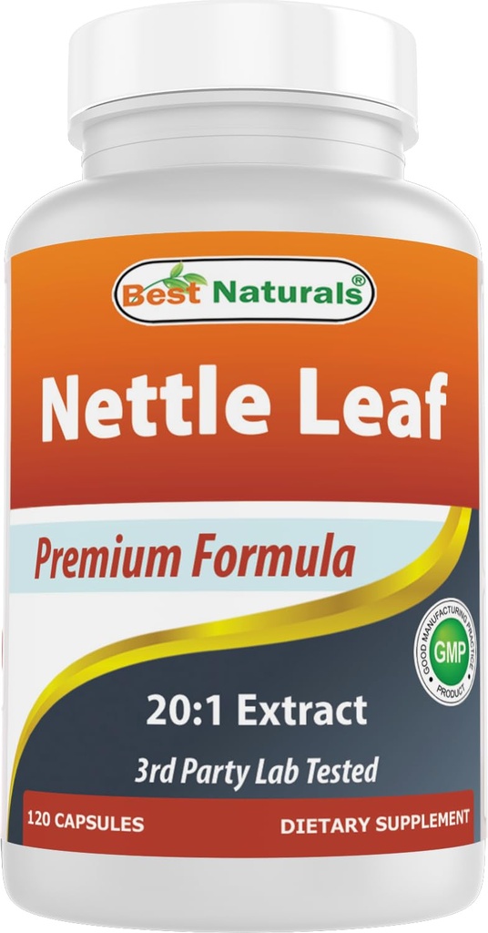 Cel mai bun naturals Nettle Leaf extract 5000 mg echivalent Per Serving- 120 capsule