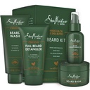 SheaMoisture Beard-Care Kit pentru bărbați, Include Wash, Balsam, Ulei, Balsam, Balsam, Balsam, Balsam, Balsam, Unt Natural Shea & Ulei Maracuja, Mare Cadou