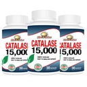 Rise-N-Shine Catalase Supliment 15.000 - Enzim antioxidant puternic pentru sanatatea parului - Suplimente pentru parul puternic - 90 capsule - Pachet de 3 sticle de dimensiuni complete (90-zi aprovizionare)