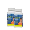 GNC Milestones Multivitamine pentru baieti 12-17, Twin Pack, 120 Caplets pe sticla, Suportă producția de energie și funcția musculară