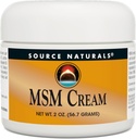 Sursa Naturals MSM Cream - Conține vitamina E și Ginkgo - 2 oz
