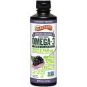 Barlean Vegan Omega 3 6 9 Flaxseed Oil Liquid Supplement, BlackBerry Smoothie, Flax Seed Oil, 2,968 mg ALA Acid gras, Non-GMO și Gluten Free, 16 oz