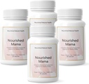 Nourished Mama Prenatal Multi Vitamina - Vegan Multivitamine pentru Preconceptie, Sarcina, Postpartum si Alaptare Suport - Fier-Free cu Folat metilat & colina de mari doze - 360 capsule