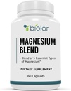 Magnesium Complex Supplement, Full Spectrum Magnesium Blend, Magnesium Glycinate with Malate, Citrate, Taurinate and Gluconate - High Absorption Magnesium Supplement, Magnesium Complex Capsules