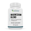 Supliment complex de magneziu, Blend Magneziu Spectrum complet, Glicinat de magneziu cu Malate, Citrate, Taurinat şi Gluconat - Supliment de magneziu de înaltă absorbţie, Capsule Complex de magneziu