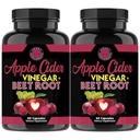 Angry Supplements Apple Cidru Oţet + Root Powder Capsule, Pure ACV Beetroot 1000 mg per Serving, Nitric oxid Booster & Digestive Health for Men and Women 60ct, 2 Pack (120ct Total)