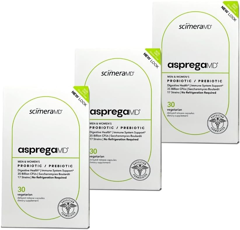 Asprega 30CT - Probiotic + Prebiotic Supliment 