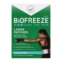 Biofgelează petice mari de calmare a durerii, patch-uri mentolate pentru dureri de spate, gât, genunchi, & umăr, tesatura confortabilă şi flexibilă, FSA eligibile, 5 ct