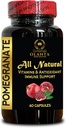 Extract de rodii - Rodii cu potenta mare, extract de rodii foarte concentrat, supliment alimentar pentru antioxidant, capsule cu superfructe - 1 flacon 60 capsule