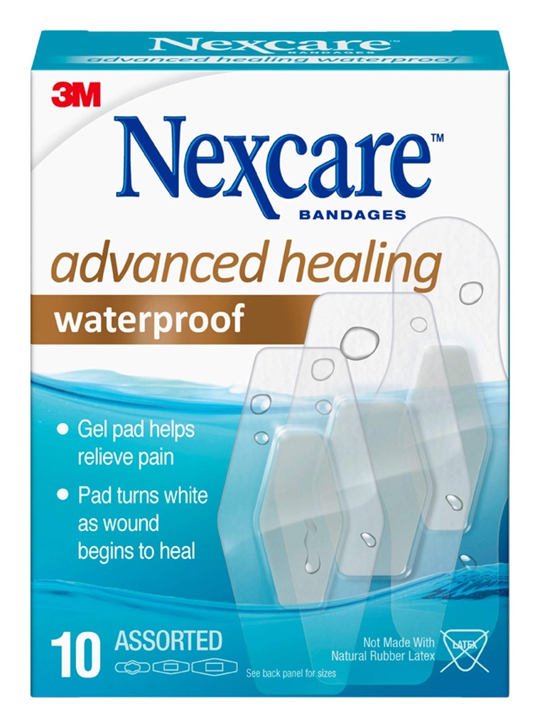 Nexcare Avansate Vindecarea Bandaje impermeabile, Dimensiuni asortate, 10 Conte