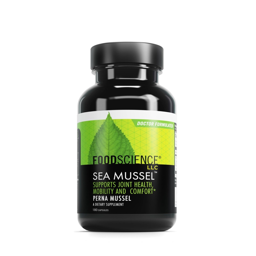 DAVINCI FoodScience of Vermont Sea Mussel, Green-Liped Mussel capsulele comune, 180 Conte