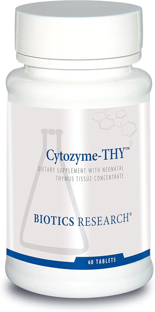 Biotice Cercetare Citozyme Thymus concentrat neonatal, susţine sănătatea Thymus Gland, răspuns imun sănătos şi procese de cale, susţine sistemul imunitar 60 comprimate